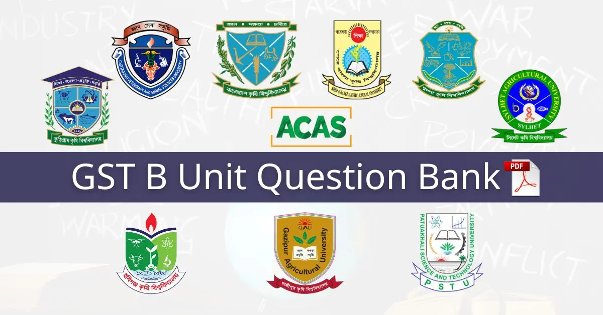 GST B Unit Question Bank PDF